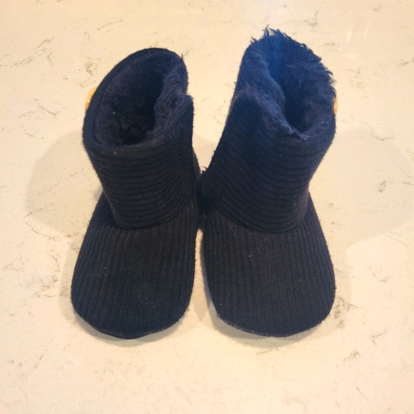 Baby Walker Toddler Black Snow Boots Size 9-18 Months - Picture 3 of 13